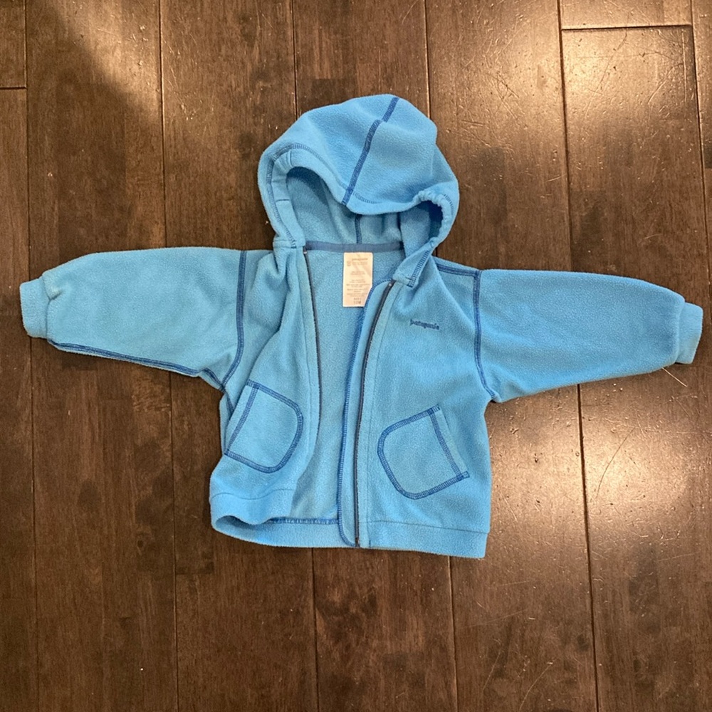 Patagonia fleece jacket, 12 month